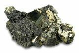 Lustrous Striated Pyrite with Sphalerite - Peru #291902-1